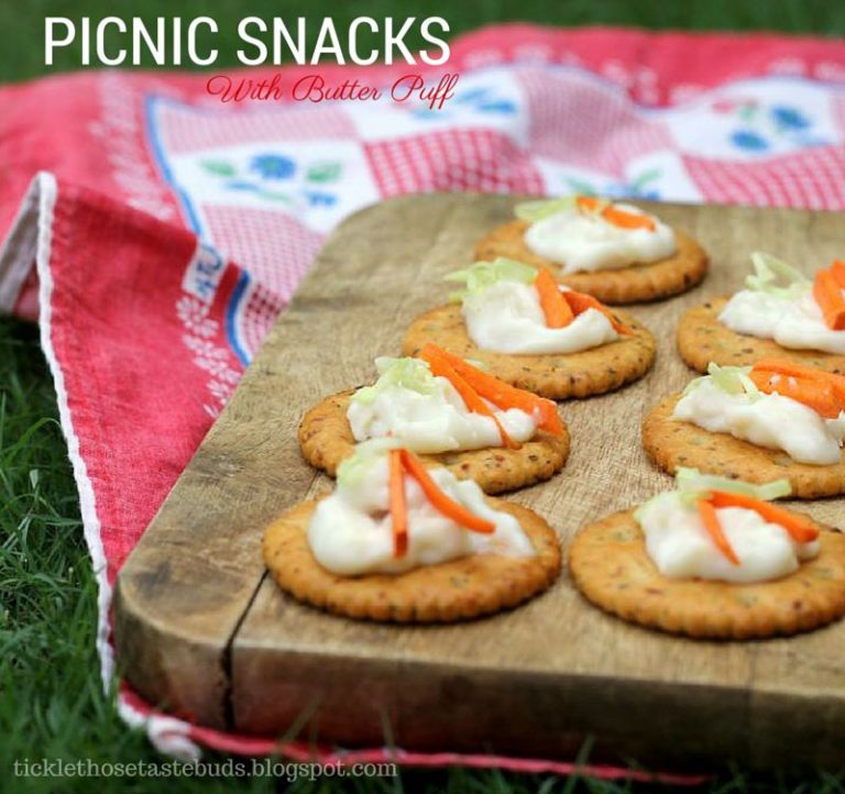 6 Days of "Butter Puff Crackers" Snack Ideas Day 5 Tickle Those